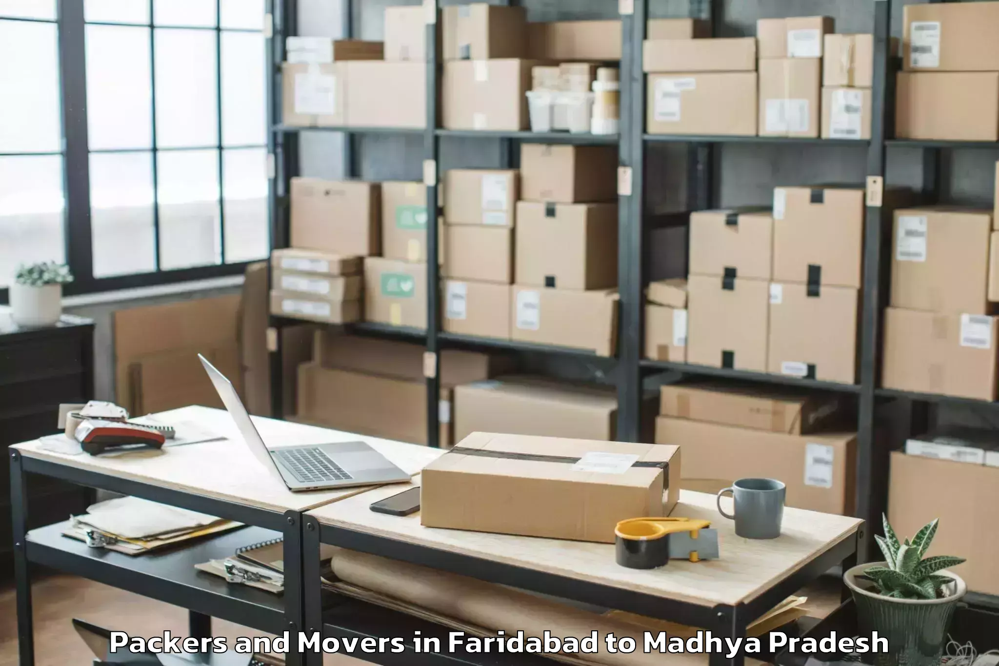 Book Faridabad to Jaithari Packers And Movers Online